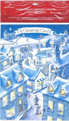 Vintage HALLMARK 1970's Count Down CHRISTMAS ADVENT CALENDER New Sealed! $6Sh - Image 1 of 3