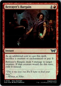 Betrayer's Bargain U Duskmourn: House of Horror 126 FOIL Near Mint - Picture 1 of 1