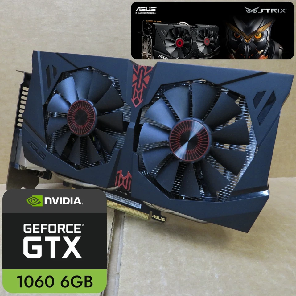ASUS ROG STRIX OC GeForce GTX 1060 w/6 GB GDDR5 Memory and DirectCU II Cooler - Image 1 of 4