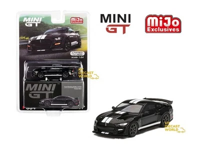 1:64 Mini GT #334 Ford Mustang Shelby GT500 Shadow Black mgt00334 - Image 1 of 4