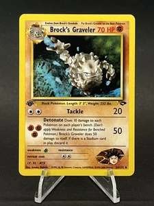 Brock's Graveler #034/132 Gym Challenge 1st Edition 250001 - Picture 1 of 2
