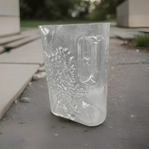 MCM Austrian Claus Riedel Grapevine Crystal Textured Pitcher, 64 oz. Read - Picture 1 of 5