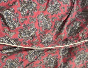 RALPH LAUREN Studio Paisley Full / Queen Comforter 100% Cotton Reversible Azalea - Picture 1 of 7
