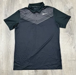 Polo de golf Nike para hombre mediano negro rendimiento Dri-Fit manga corta polo de golf - Imagen 1 de 10