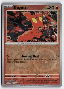 Pokemon Slugma 028/162 Reverse Holo Common SV05: Temporal Forces NM - Picture 1 of 2