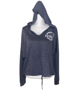 NFL New England Patriots Teen Girls Blue XL Extra Large Pullover Hoodie - Picture 1 of 12