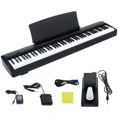 Piano digital portátil Kawai ES120 88 teclas, elegante paquete negro con Kawai F-... Foto 1 de 4
