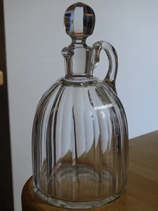 BACCARAT ANCIENNE PETITE CARAFE A LIQUEUR CRISTAL MODELE CANNELURE 1920 - Imagen 1 de 10