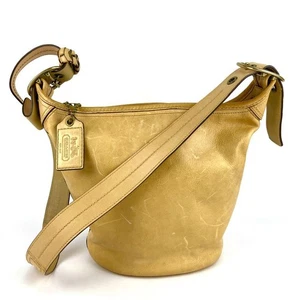 COACH 11422 Bleecker Shoulder Bag Vibrant Yellow Leather Classic Hobo Style - Picture 1 of 12
