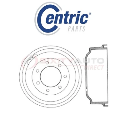 Centric C-TEK Brake Drum for 1999-2003 Ford F-150 4.2L 4.6L 5.4L V6 V8 - Kit rc — 第 1/4 张图片