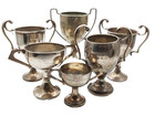 Job Lot of 6 Small Silver Plated EPNS Trophy Cups - Vintage