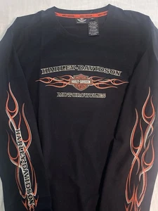 Harley Davidson Flames Long Sleeve 3XL - Picture 1 of 7