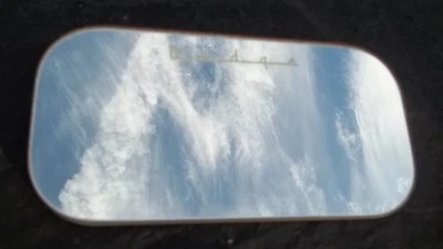 1950's Dodge Vanity Visor Clip-On Mirror White Script 4" by 8" - Image 1 of 4