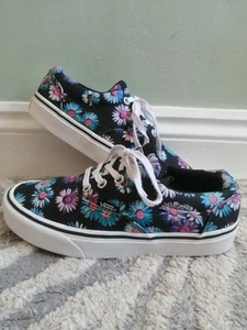 Vans Doheny Dark Floral Womens UK 3.5 Multicolor Daisy Flower Skater Sneakers - Picture 1 of 10