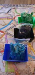 Inserto / Portaoggetti Ticket to Ride Europe Train Storage Box - Foto 1 di 12