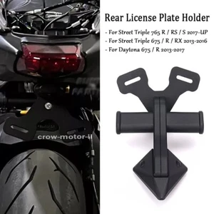 Guardabarros trasero ordenado con soporte de matrícula para Street Triple 765 R / RS /S 2017- - Imagen 1 de 12
