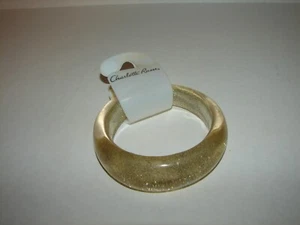 Brazalete De Colección Años 80 CHARLOTTE RUSSE DE LOTE ANTIGUO Asimétrico Brillo Lucita - Imagen 1 de 5
