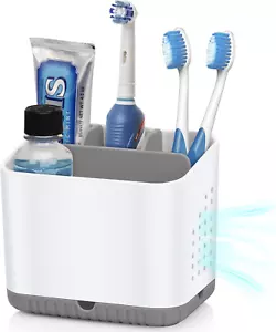 Toothbrush Holders for Bathrooms, Kids Electric Toothbrush and Toothpaste Holder - Picture 1 of 7