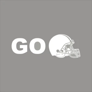 Go Cleveland Browns 1 Color NFL Window Wall Vinyl Decal Sticker - Picture 1 of 5