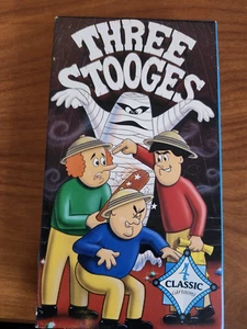 Three Stooges 4 Classic Cartoons Vhs - Picture 1 of 2