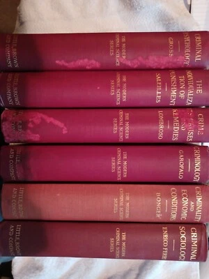 The Modern Criminal Science Series - 6 volumes printed between 1911-1917, look Foto 1 de 4