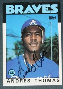 Atlanta Braves Star Andres Thomas signed / autographed 1986 Topps UPDATE card -- - Picture 1 of 1