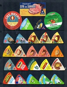 Selection of all different cheese labels ettiquette Fromage formaggio kase #429 - Picture 1 of 1