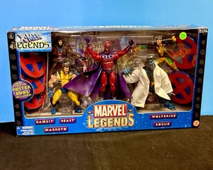 Marvel Legends X-Men Magneto Gambit Beast Wolverine Rogue 5pk NEW 2003 TOY BIZ - Picture 1 of 14