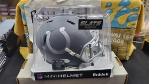 NIB INDIANAPOLIS COLTS SPEED SLATE BLANK NFL RIDDELL MINI FOOTBALL HELMET - Picture 1 of 6
