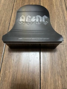 AC/DC Sleep Short Men’s , Back In Black , In Tin Can , Size Large . NEW - Picture 1 of 12