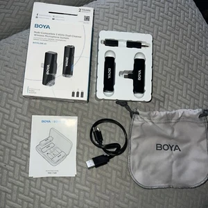 BOYA BOYALINK Sistema microfonico wireless multi-compatibile 2,4 GHz doppio canale - Foto 1 di 7