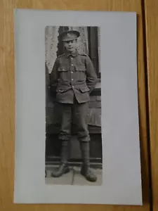More details for ww1 real photo postcard  royal berkshire regiment (young) soldier (from reading)