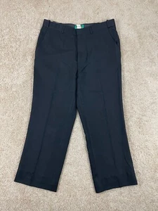 Haband's Fit Forever Chino Pants Men's Medium 38/27 Stretch Straight Leg Black - Picture 1 of 13