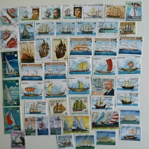 Sailing Ships/Boats Stamps Collection - 50 to 500 Different Stamps  - Picture 1 of 1