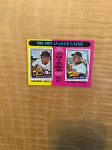 Topps Baseball #203 1965 ¡MVP'S 1975! WILLIE MAYS! ZOILO VERSÁTIL! ¡ENVÍO DE $1! - Imagen 1 de 2