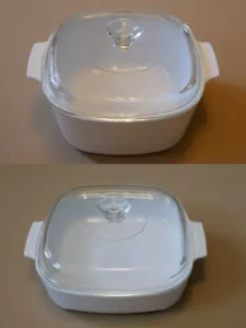 Auflaufform Glaskeramik - Corning Ware - weiß - 18,5 cm 22 cm 25 cm - Pyroflam - Bild 1 von 128