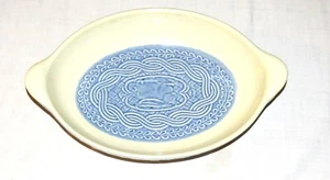 Longaberger American Craft Originals Blue Rabbit 13 in Oval Vegetable Bowl Dish - Picture 1 of 4