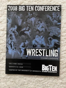 Big Ten Wrestling Championship Program 2008 Iowa Hawkeyes Minnesota Gophers - Imagen 1 de 12