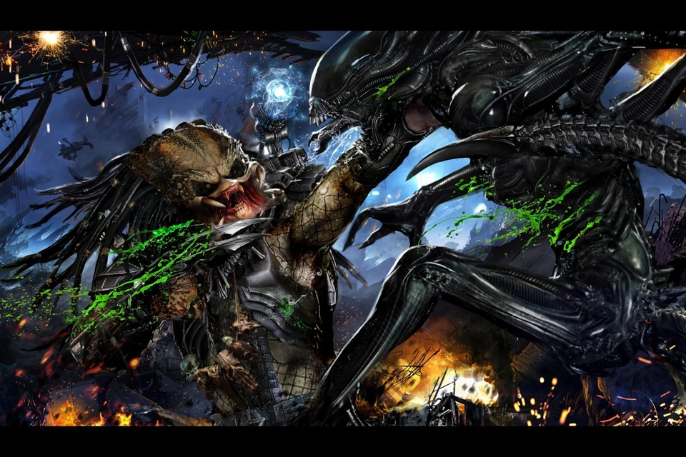 POSTEROLL Alien vs. Predator Xenomorph Poster Photo Wall Art Prints 16x24, 20x30, 24x36"