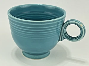 Fiesta Fiestaware Turquoise Tea Cup - Vintage 1937-69 - Ring Handle (A) - Picture 1 of 10