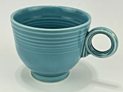 Fiesta Fiestaware бирюзовый чай чашка - винтажный 1937-69 - кольцо ручки (A) - Изображение 1 из 4