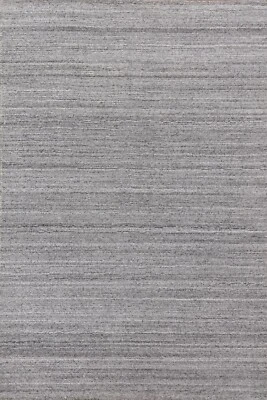Contemporary Gray Gabbeh Area Rug 4x6 Wool Hand-knotted Carpet - Image 1 of 4