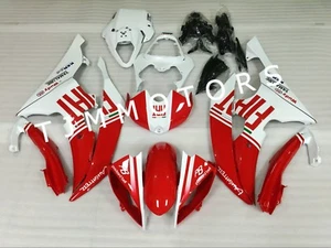 Para YZF R6 2008-2016 Blanco Rojo Fiat ABS Molde de Inyección Carrocería Carenado Kit Capucha - Imagen 1 de 6