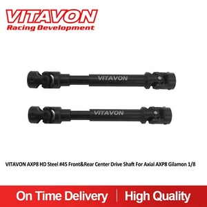 Vitavon AXP8 HD Steel #45 Front&Rear Center Drive Shaft For Axial AXP8 Gilamon - Picture 1 of 5