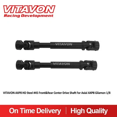 Vitavon AXP8 HD Steel #45 Front&Rear Center Drive Shaft For Axial AXP8 Gilamon - Image 1 of 4
