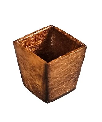 Vintage Miniature Wood Planter Pot Brush Pencil Holder Dollhouse Artisan 1:12 - Image 1 of 4
