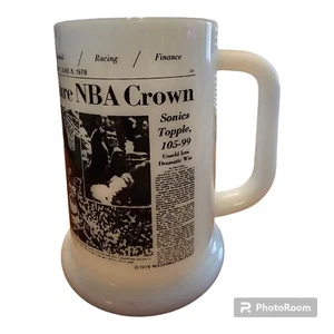 Vintage NBA Bullets.  Washington Post 1978.  Milchglas Becher - Bild 1 von 5