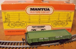 Vintage MANTUA #808-06 HO 1860 Plattform Auto Zentralpazifik Auto Kit montiert - Bild 1 von 3