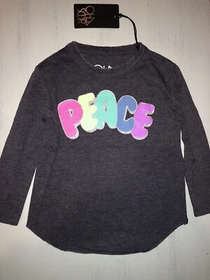 Camiseta manga larga gráfica Chaser Brand Peace niñas 4 nueva con etiquetas Foto 1 de 3