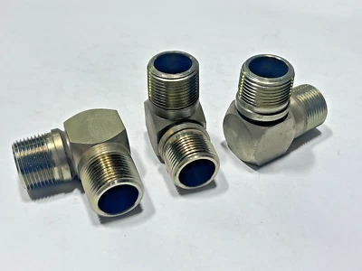 (3) TF3529x16 WEATHERHEAD Steel 1" MPT x 1" MPT 90 DEG Male Pipe Elbow - Image 1 of 4